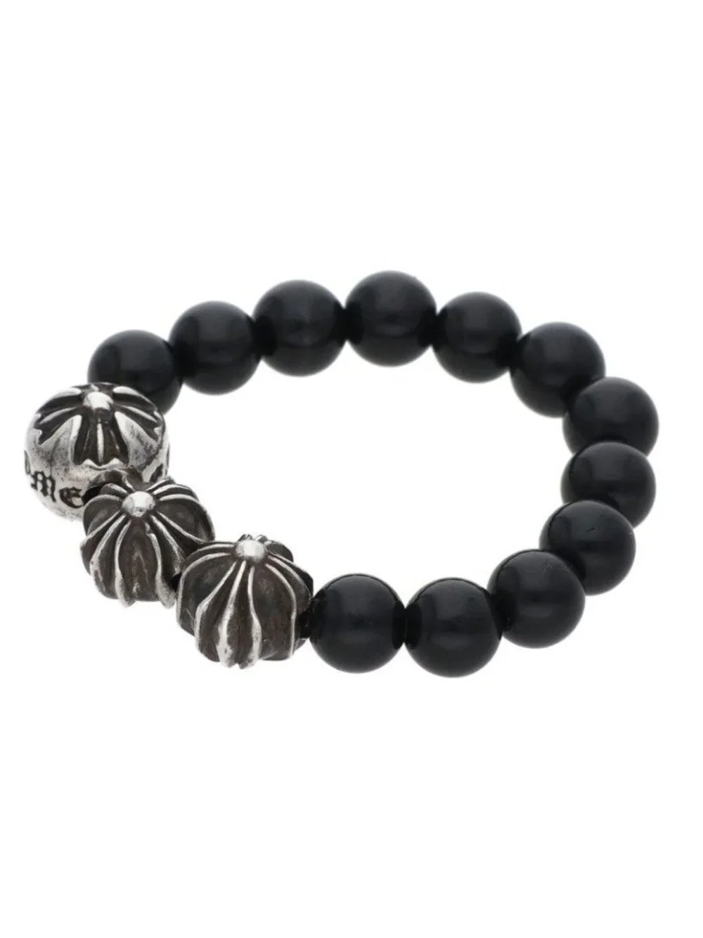Chrome Hearts Bead Ring Beads Black Oniki Sling